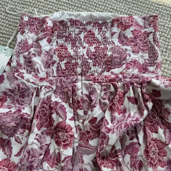 Tuckernuck Hyacinth House Rosewood Floral Roxanne Midi Dress - Picture 9 of 11